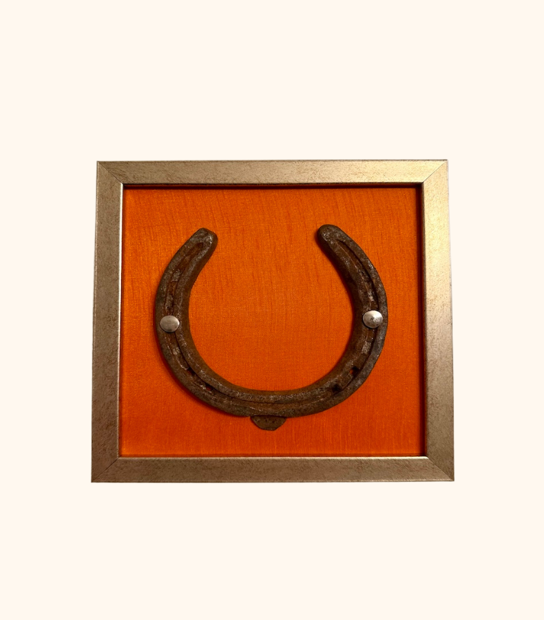 5 Kunstwerk Golden Fortune auf Seide (Orange) – Bild 1
