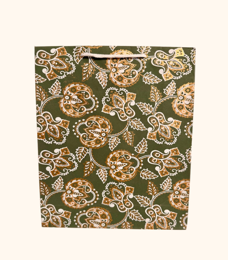 7 Geschenktasche Olive Bloom – Bild 1