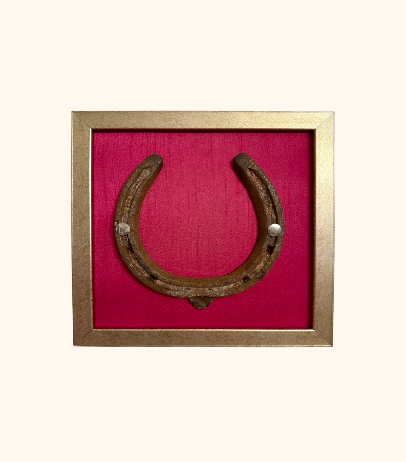 8 Kunstwerk Golden Fortune auf Seide (Magenta) – Bild 1